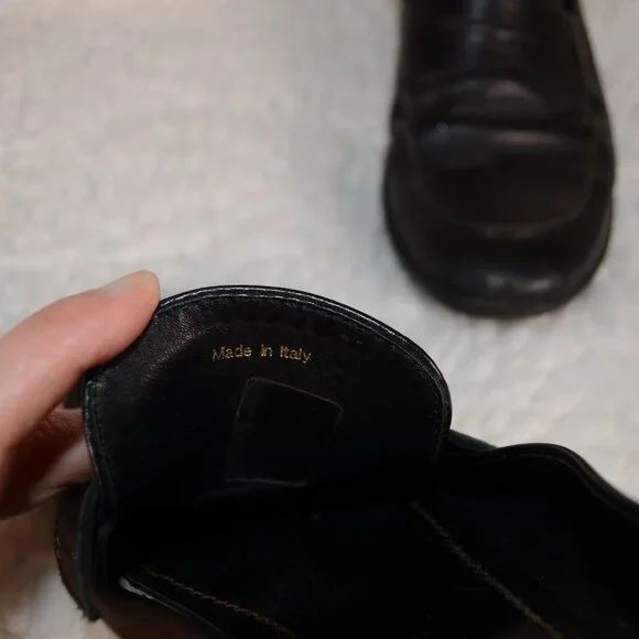 Louis Vuitton loafers men's size 7 Sorbonne style FLAWED please read - Picture 6 of 16